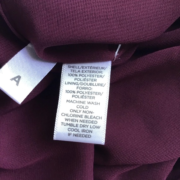 LOFT Womens Strappy Maroon Racerback flowy tank - Picture 5 of 5